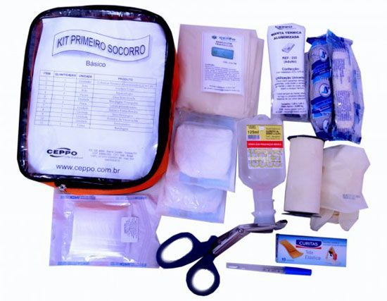 Preparar um kit de primeiros socorros