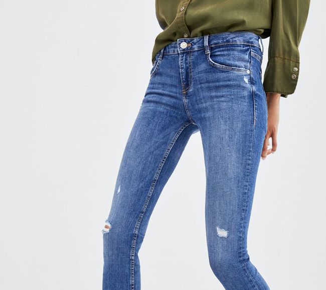 zara calça jeans feminina