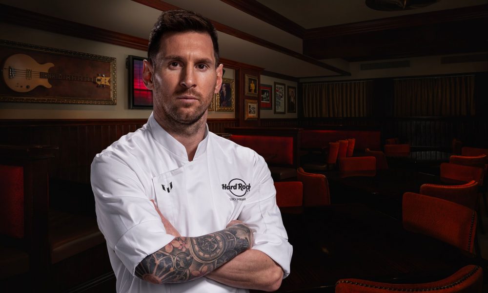 Lionel Messi lança prato no Hard Rock Cafe Lisboa