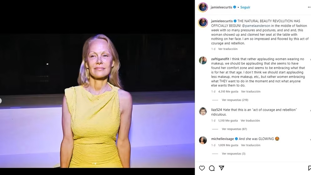 Pamela Anderson e a sua mudança radical