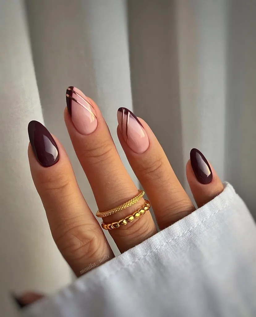 Um toque sexy à tua manicura no outono...em bordeaux