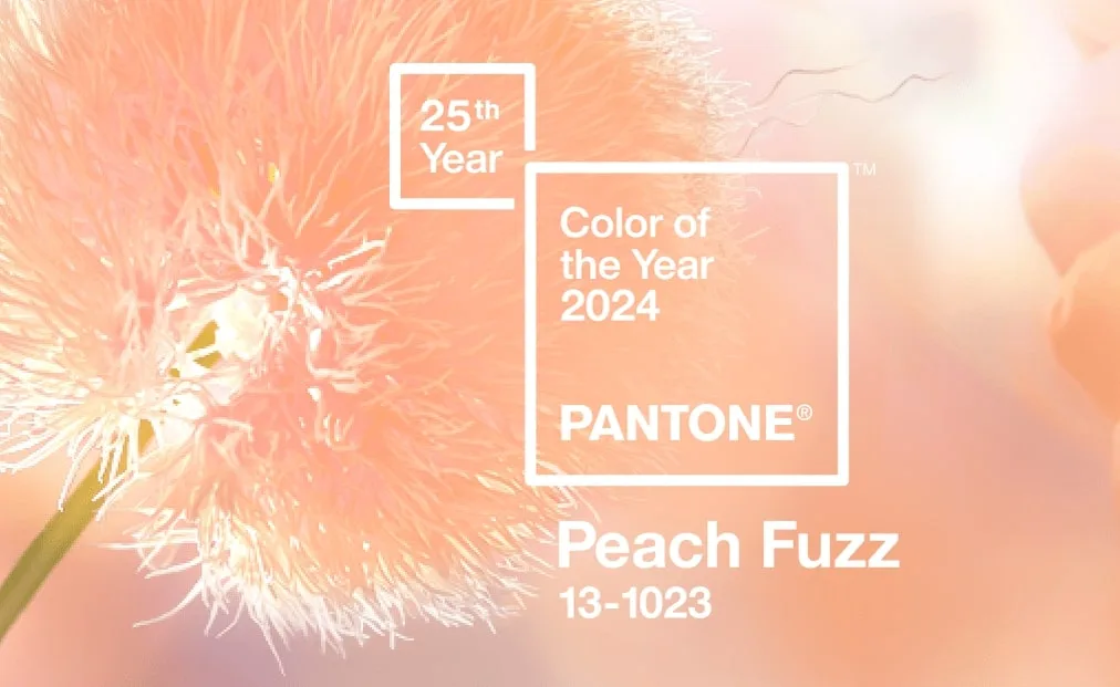 Peach Fuzz é a cor do ano da Pantone para 2024