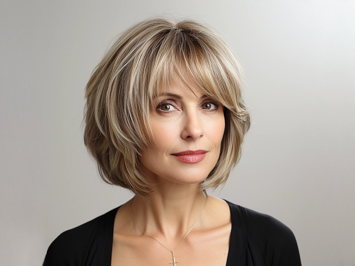 O corte bob popular entre mulheres acima dos 40